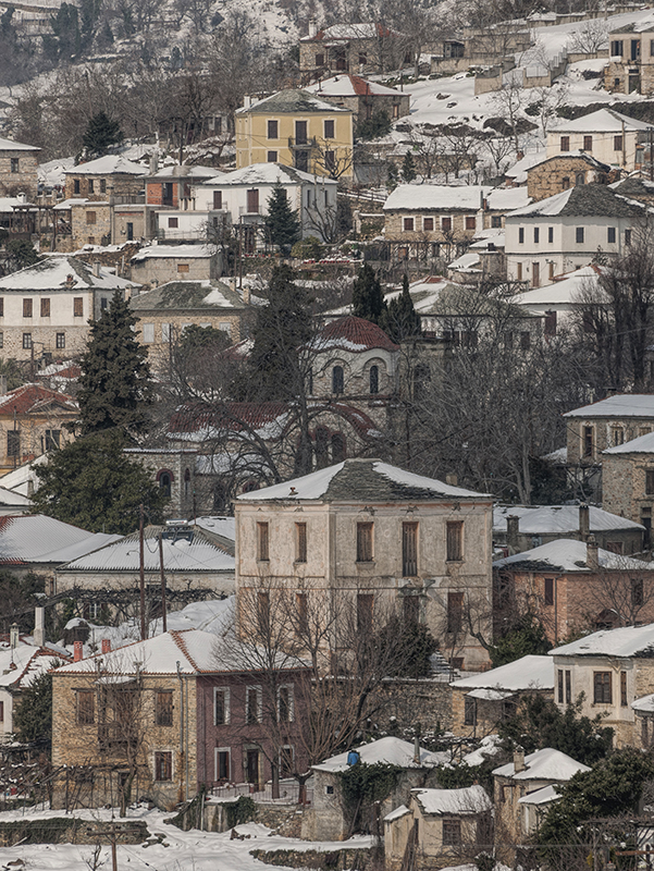 agios lavrentios village general view pelion